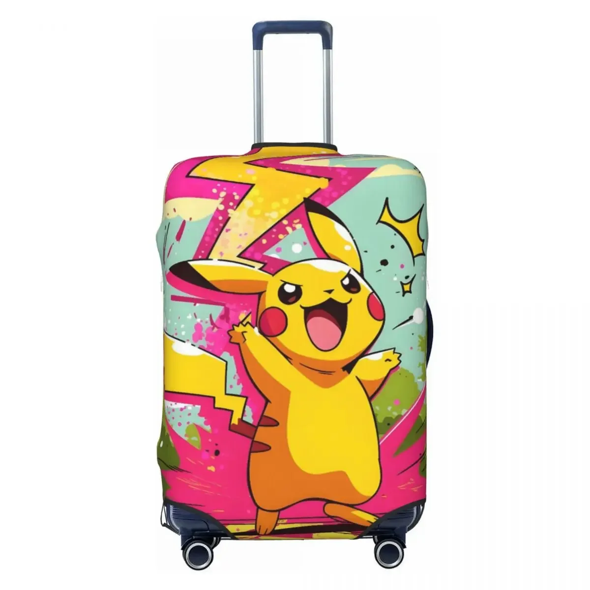 

Прочный чехол для багажа с дизайном P-Pikachizer, 18-32 дюйма, эластичный, износостойкий, пылезащитный, моющийся, с защитой от царапин