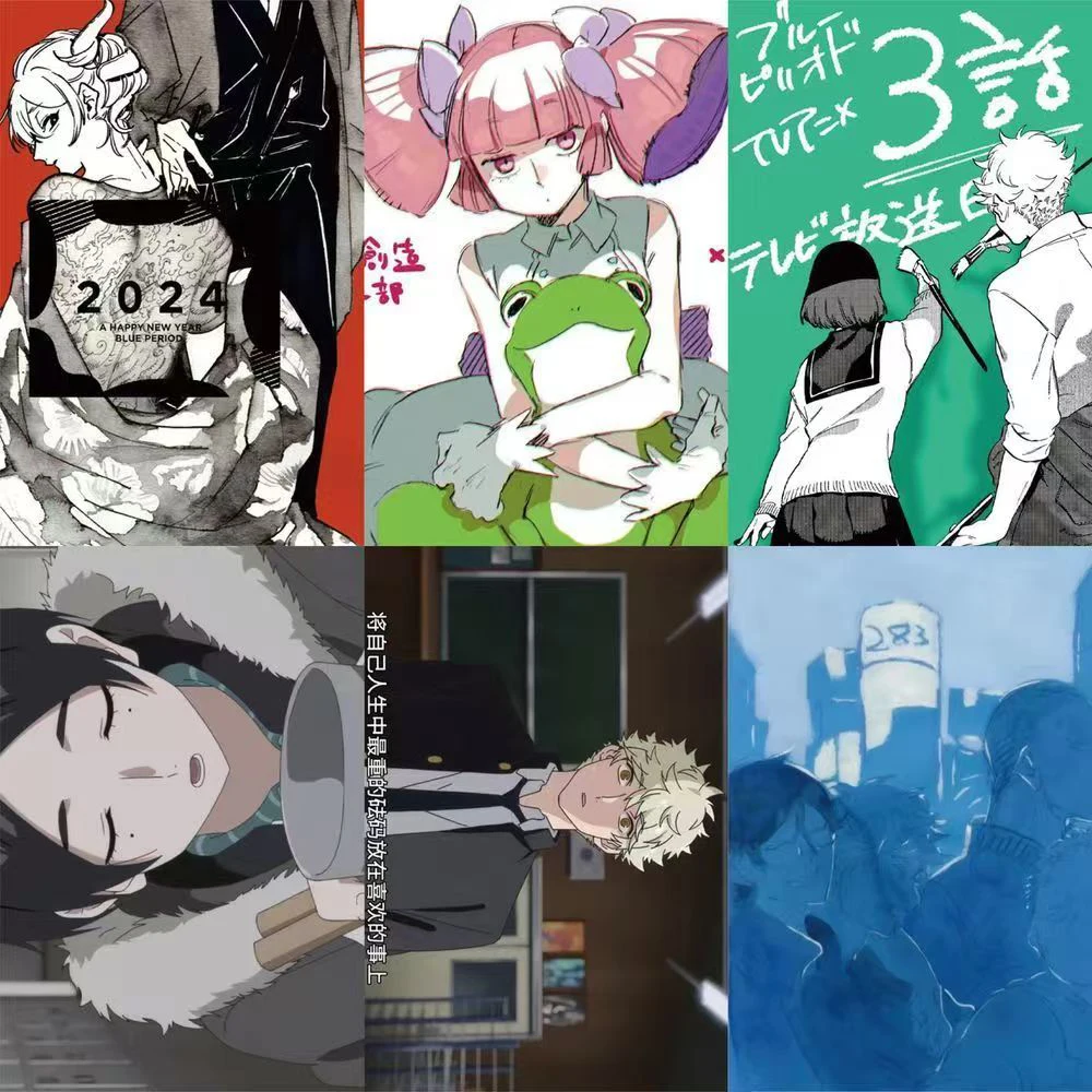 10/30/63pcs Yatora Yaguchi 블루 기간 스티커 Ryuji Sajima 애니메이션 스티커 노트북 전화 수하물 Setora Takahashi 만화 데칼