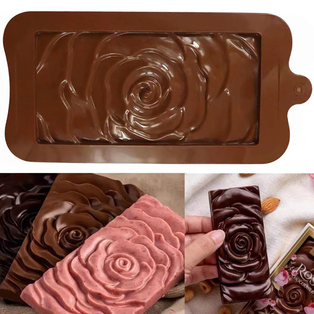 1pc Chocolate Mold 3D Silicone Mold Dubai Chocolate Mold Chocolate bar Mold Candy Fondant Mold Baking Tools Kitchen Accessories