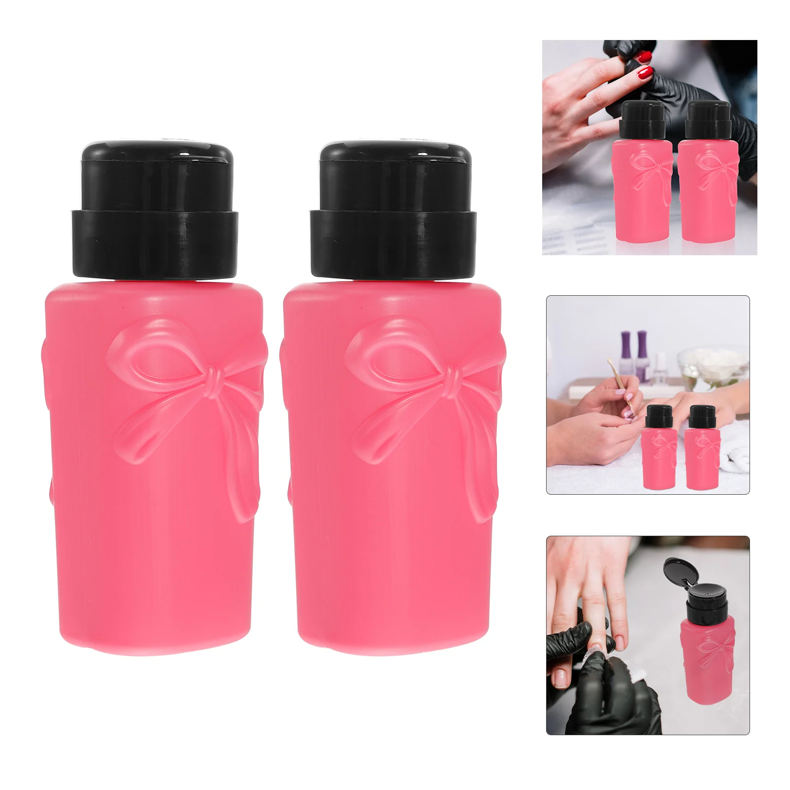 

Nail Remover Pump Dispenser Bottle Press Liquid Dispensers Bottles Travel Empty Makeup Gel Polish