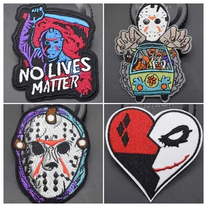 فريدي الحديد على بقع الملابس المطرزة للملابس, قناع, جيسون, رعب, جوكر, تشاكي, مخيف, سلسلة الهالوين, فيلم أفضل 8 بلوزة مخططة تشاكي مبيعا - No7