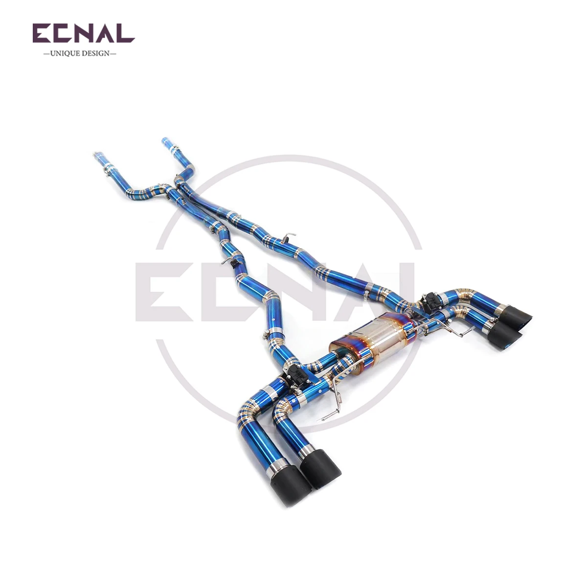 

Ecnal Exhaust Catback Pipe with Valve Muffler TC4 Titanium Alloy Car Sport Exhaust System for BMW G30 G31 M550i 4.4T