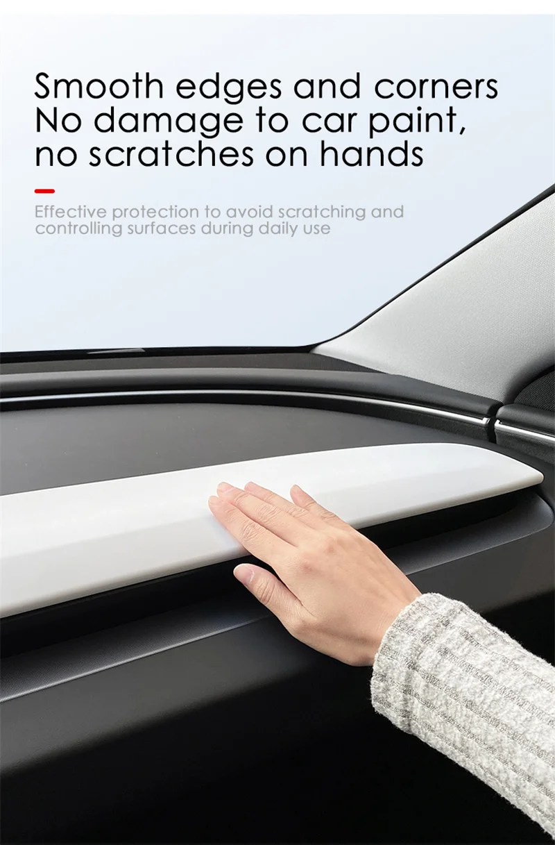 HEENVN Für Tesla Model 3 Highland Y Juniper ABS Armaturenbrett-Abdeckung Luftauslass-Verkleidung Innenraum-Stilzubehör – Detail 7