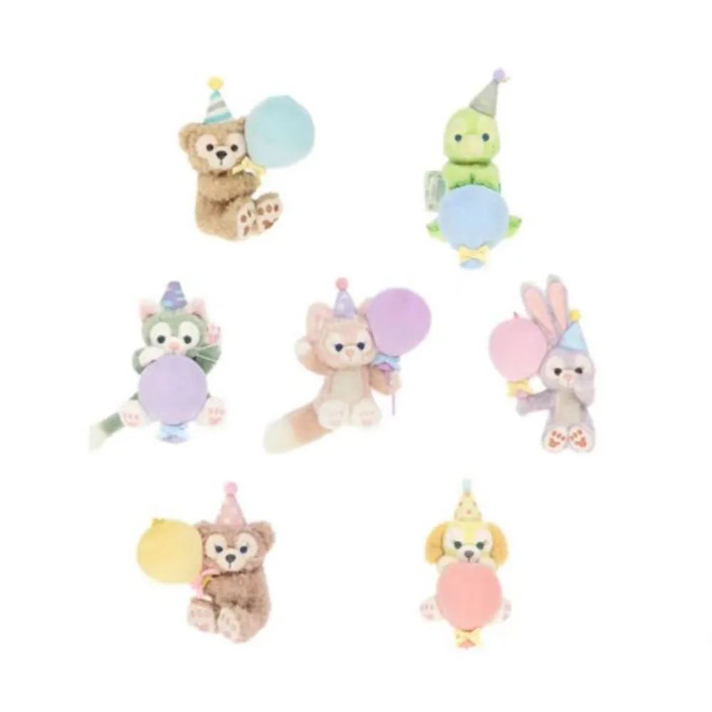 

10PCS Disney 40th Anniversary Anime Keychain Kawaii Bear Duffy LinaBell Cute Doll Keyring Pendant Bag Ornament Collectible Toys