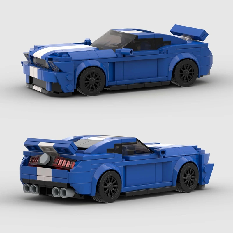

GT500 MOC модель скоростного городского автомобиля Champion Racer, классический суперкар, строительные блоки, кирпичная гоночная техника, креативный гараж, детские игрушки