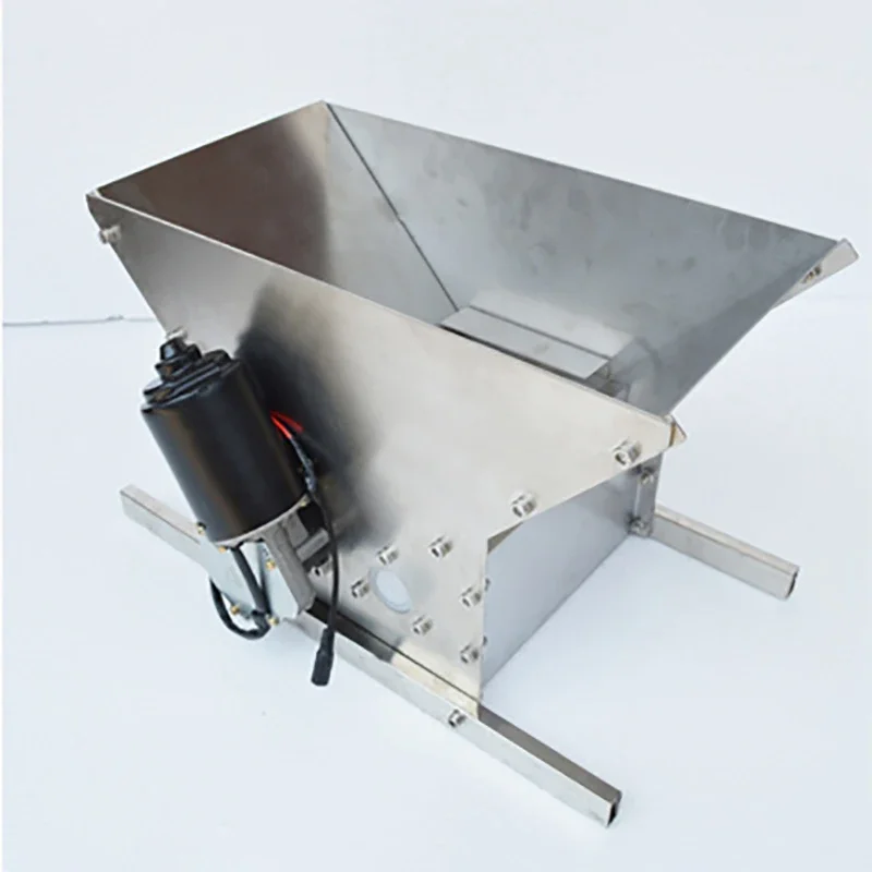 Дробилка для банок, электрическая электрическая двойная дробилка из нержавеющей стали, маленькая семейная дробилка для домашнего выращивания, фруктовое вино, 24 В