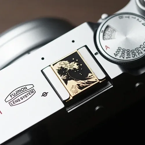 Imagen 2 del producto La gran ola de Kanagawa cámara cubierta protectora de zapata para Canon R5 Mark II Fujifilm XT50 Nikon Sony A9M3 Lumix S9