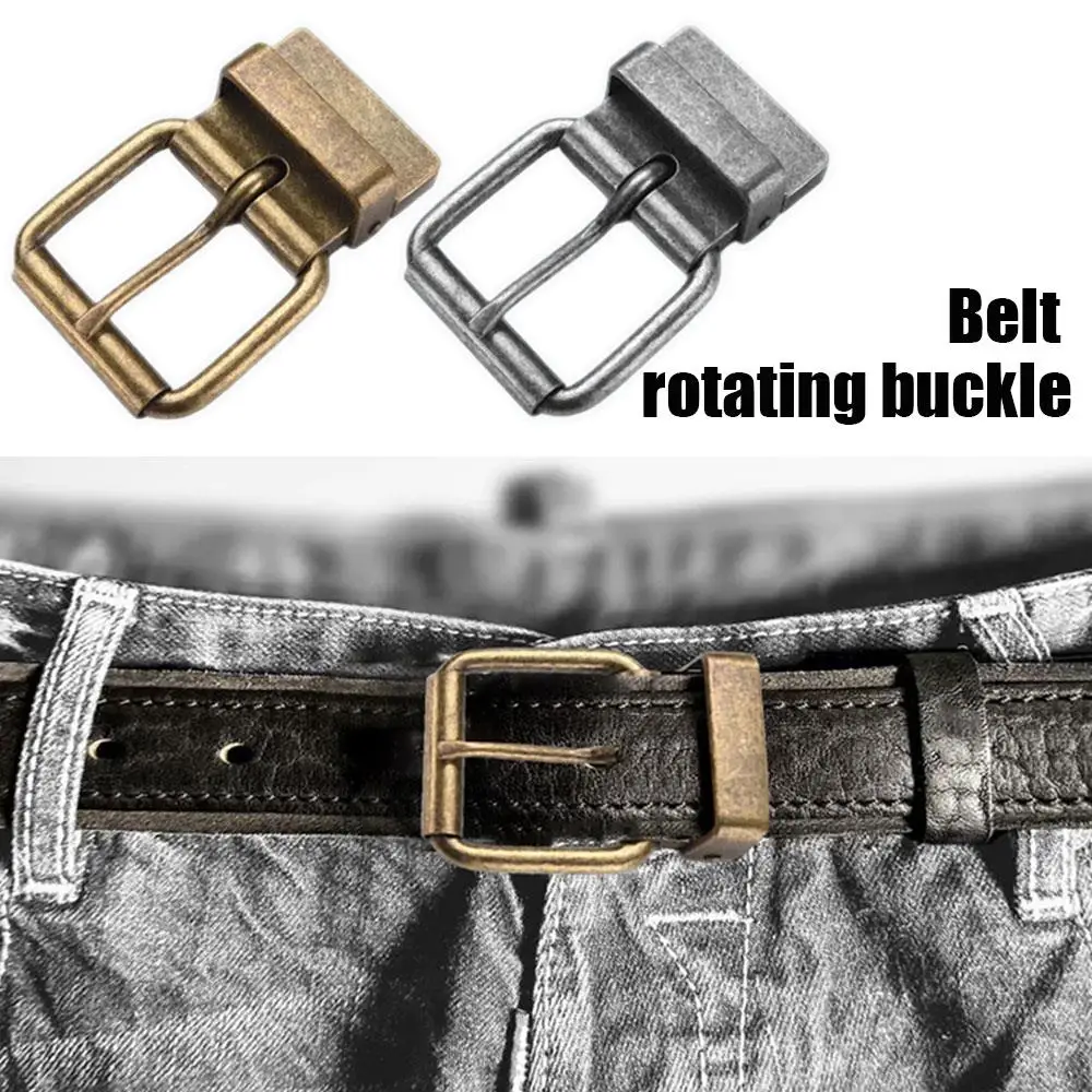 

Прочная вращающаяся пряжка унисекс в стиле ретро, новая пряжка из сплава золотого, серебряного цвета для мужчин и женщин, широкий ремень, джинсы, юбки, пряжки, аксессуар