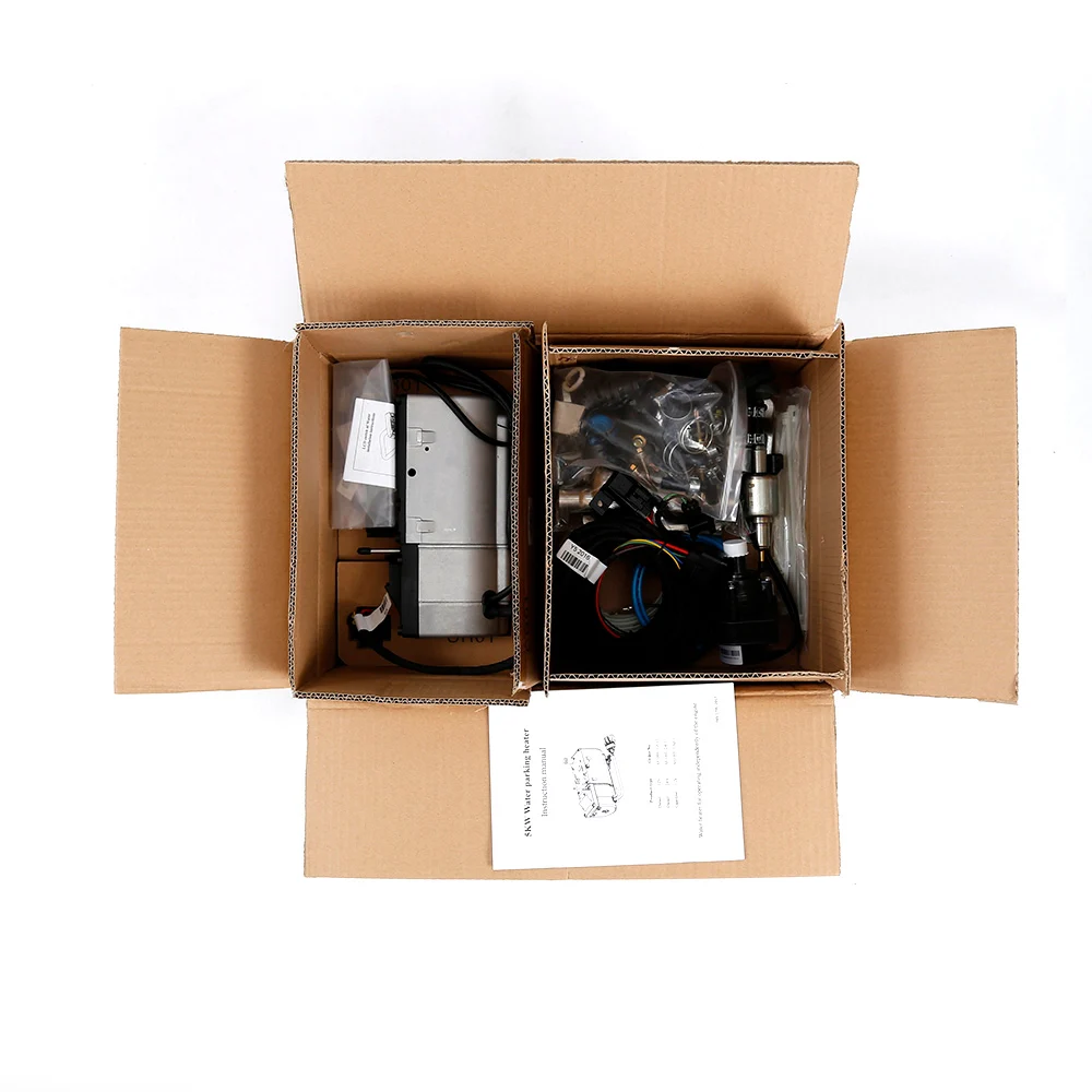 China Eberspaecher 5kw 12v Diesel Coolant Water Heater LCD Switch For Boats Trucks Vessels Support Bluetooth Control