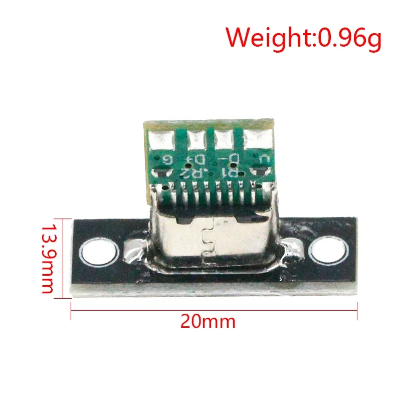 Type-C female keyboard modification cable with fixed board, USB key cable separation, type-c female terminal data charging cable