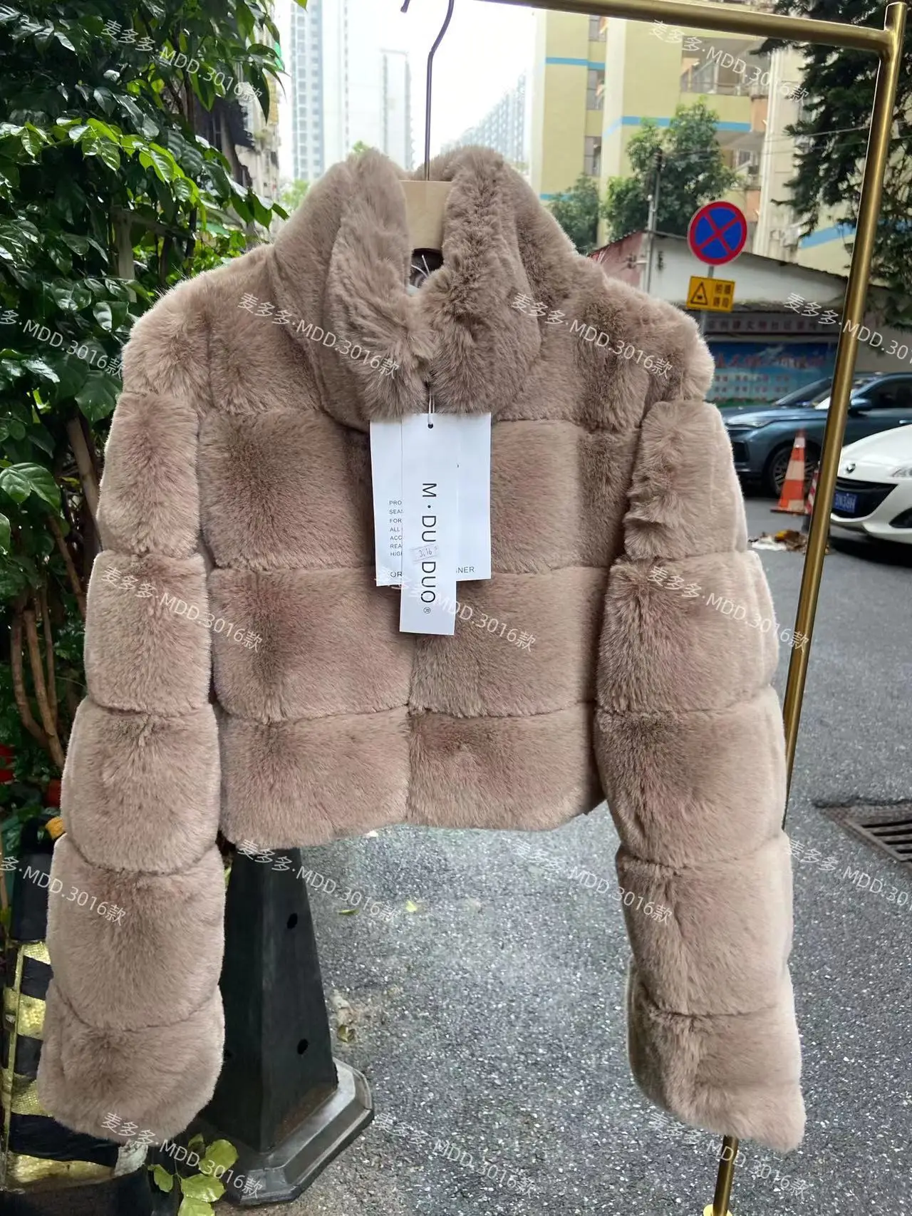 Dames dik namaakbont ritsjack korte jas elegante coltrui met lange mouwen jassen warm casual normale harige jassen winter