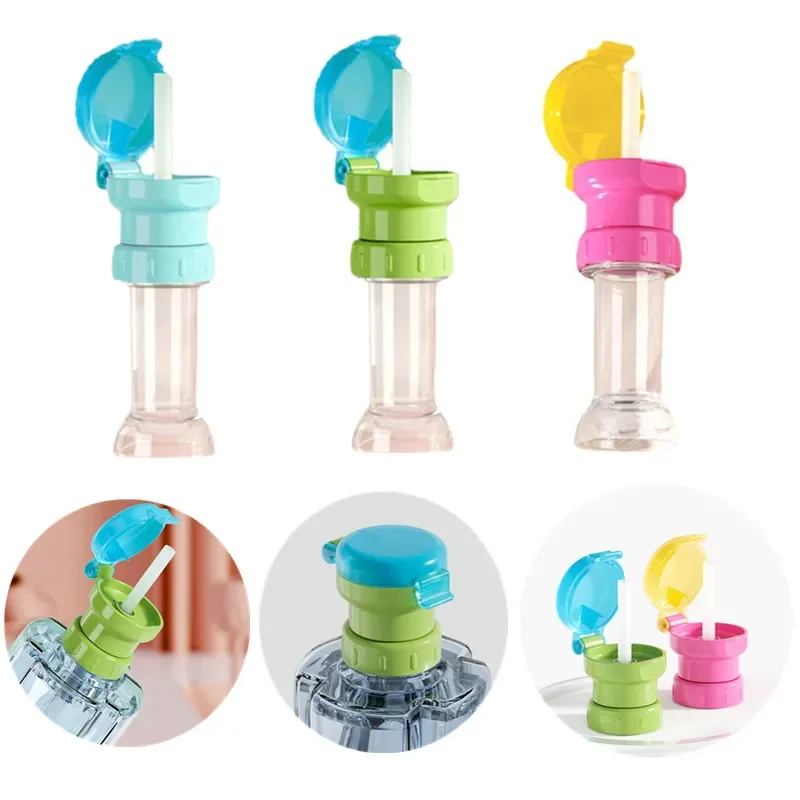 New Mineral Water Bottle Cap with Straw Convertible Head Bab