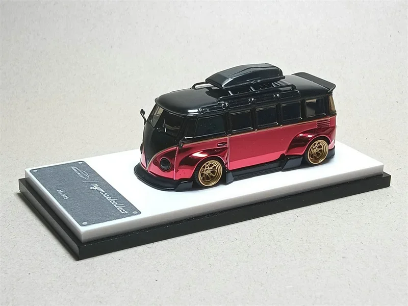 

(Pre-order) Model Collect x Inspire Model 1:64 T1 Kombi Robert Design Chrome RedBlack limited200 Diecast Model Car