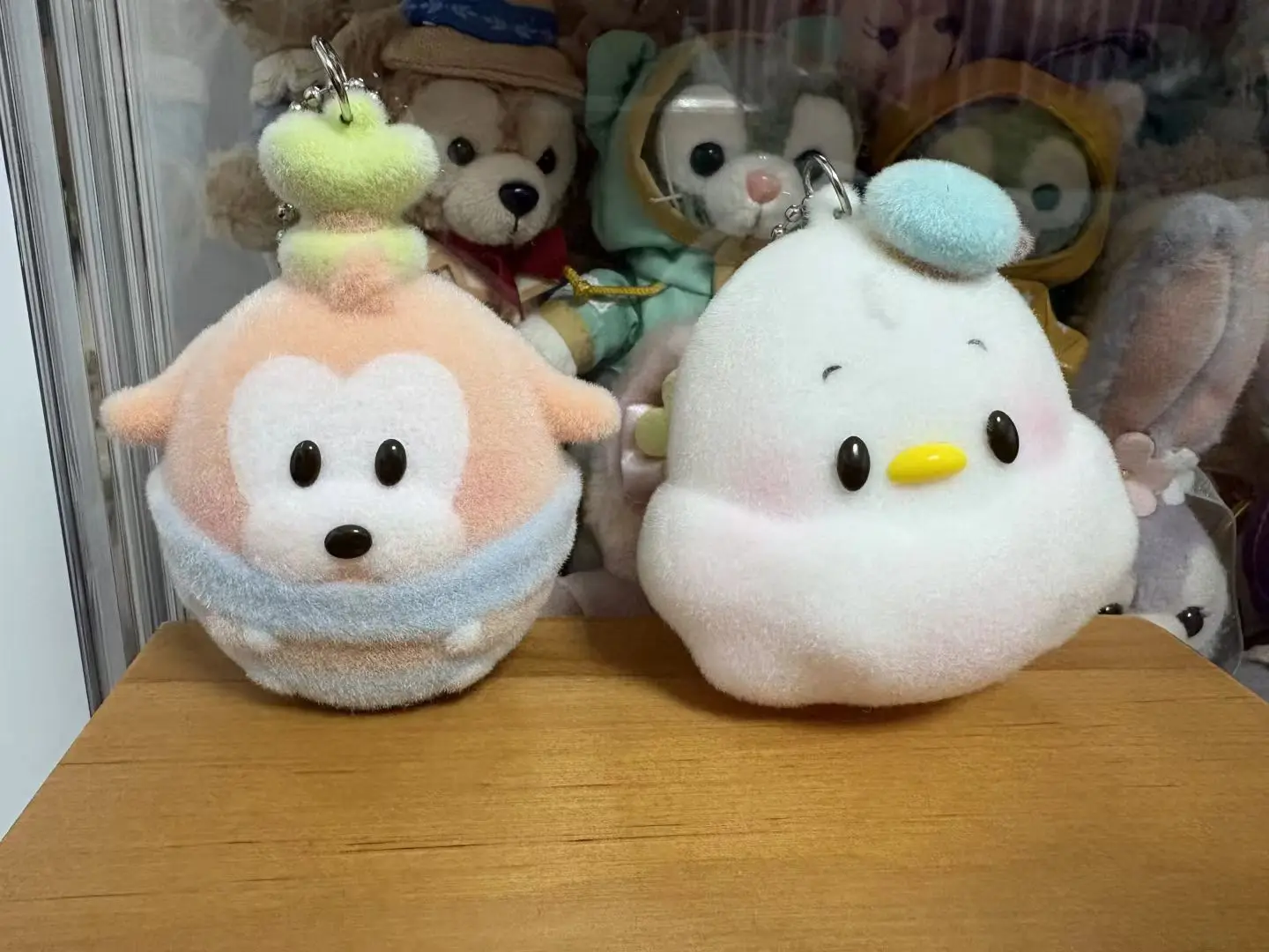 Disney Winter Flocked Squeeze Toy Blind Box Pendant Cute Cartoon Stress Relief Keychain Mystery Bag Hanging Ornament Collection - view 5
