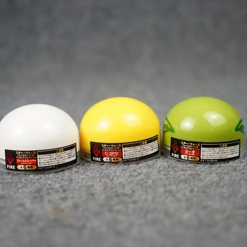 Original Star Wars Gashapon Caposule Toy Miniature Action Figure Ornament R2D2 3PO Yoda White Soldier Kyloren Figurine Blind Box