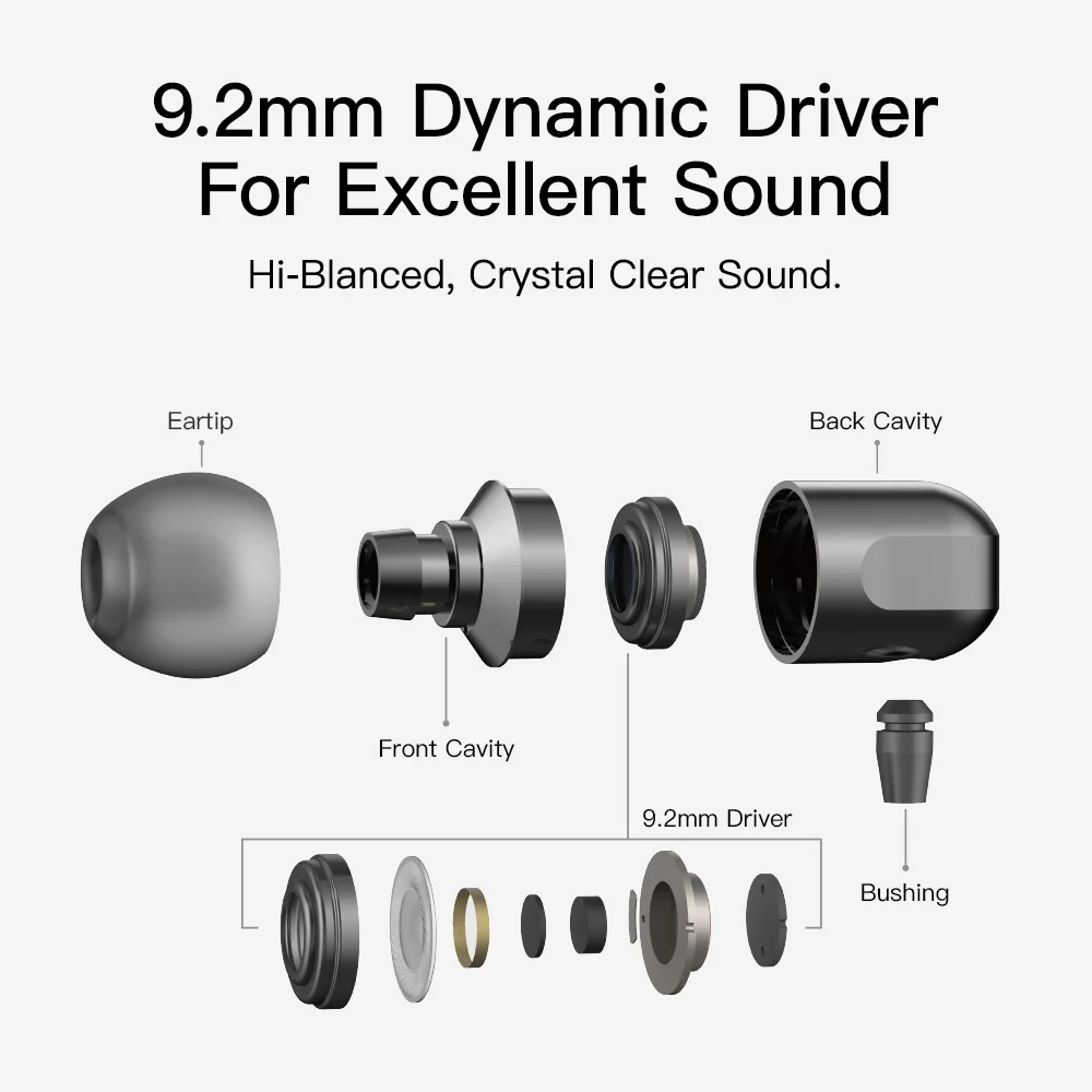 GGMM-C700 fone de ouvido com microfone, 100% headset metal completo, fone de ouvido com fio para iphone x, xs max, xiaomi, mp3 player