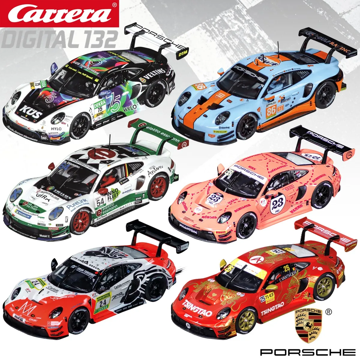 Carrera Slot Car Digital132 Porsche 911 30915/31073/32019 Gulf