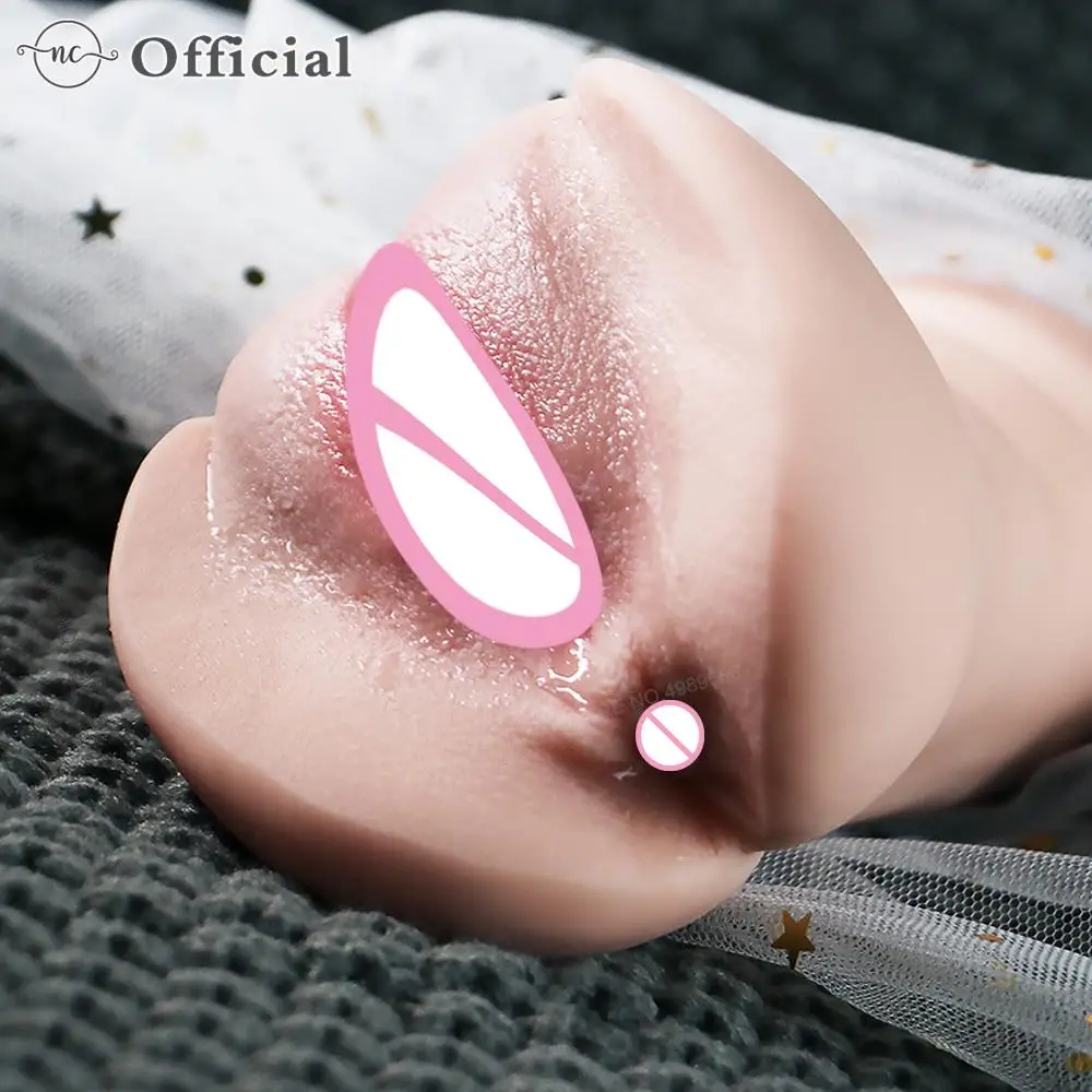 Realistic Vagina Lifelike Artiflcial Vaginal Anal Sex Doll Erotic Adult Sex Toys For Men Soft Pocket Pussy Male Masturbator Cup