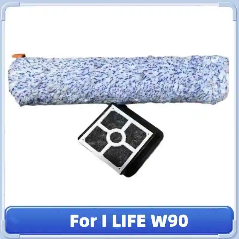 1 комплект роликовой щетки и фильтров для I LIFE W90, беспроводной беспроводной сухой уборки, умный подметальный робот-пылесос, аксессуар