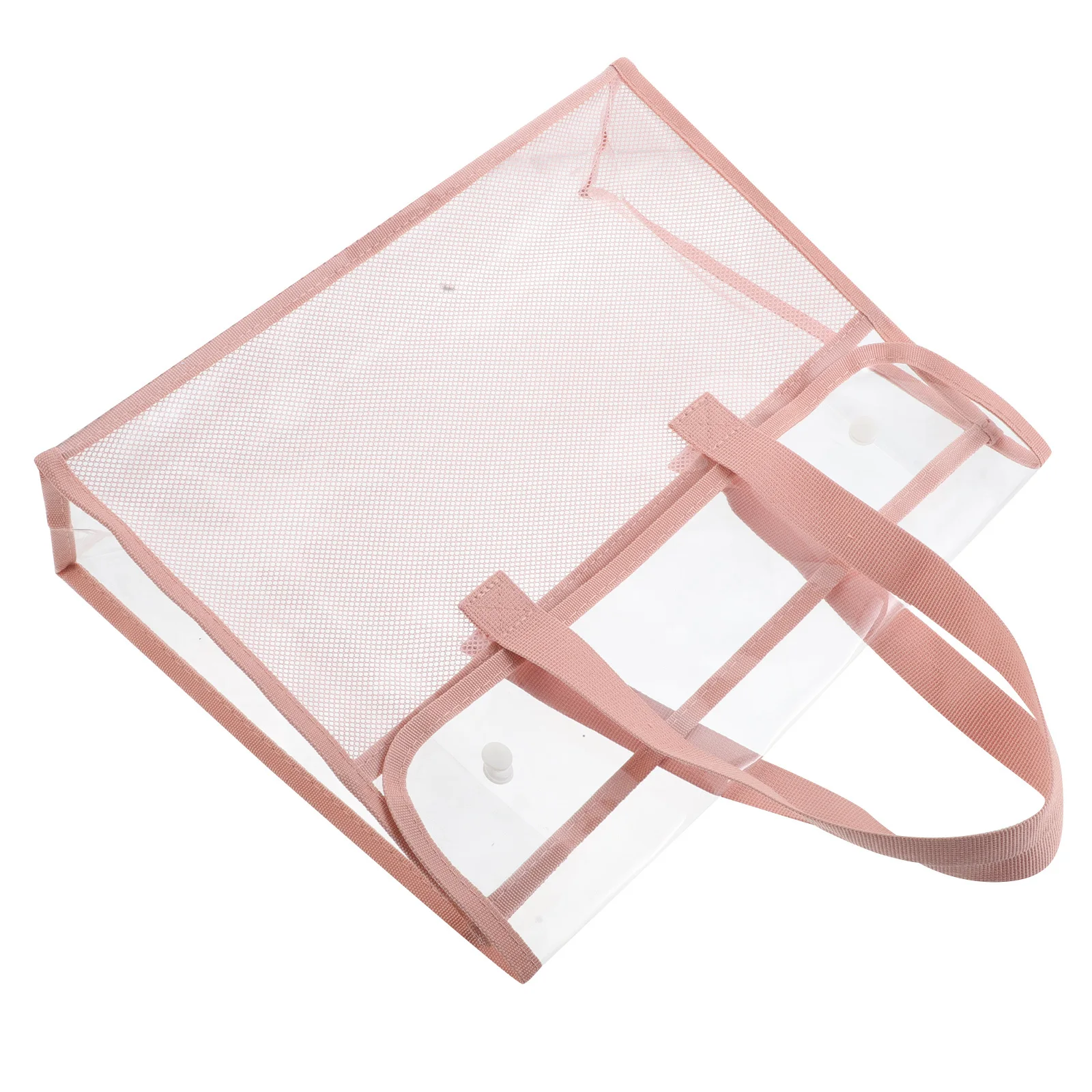 Transparent Tote Bag Waterproof Large Capacity Clear PVC Beach Travel Shopping Bag for Women Outdoor Pool Swim Storage