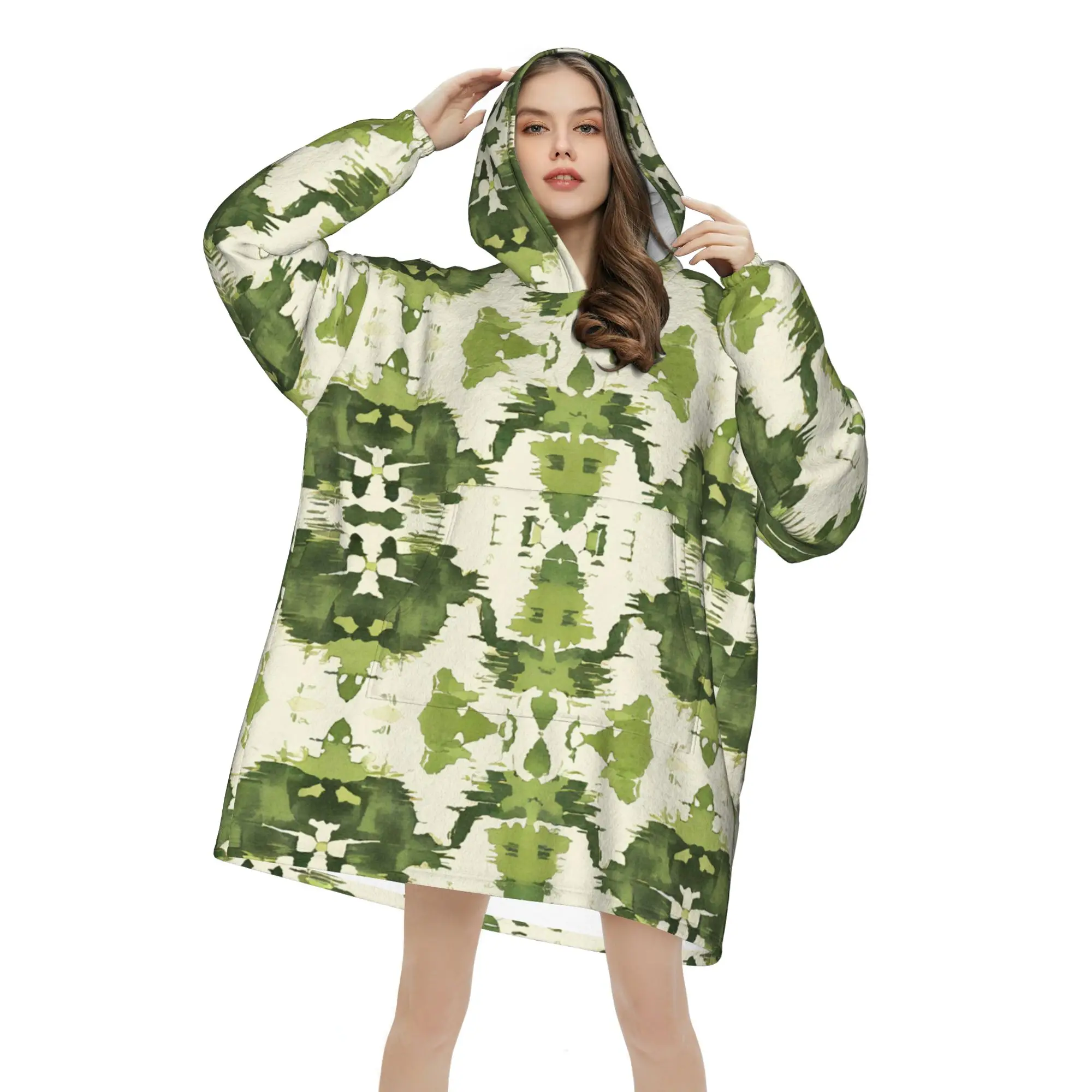 

Худи оверсайз из плюша 320 г, свободная повседневная домашняя одежда, индивидуальный стиль, китайский стиль, качественная жизнь, одежда оверсайз