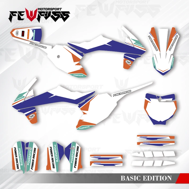 

Fewfuss Graphics Decals Stickers Motorcycle Background Custom For KTM SX SX50 2016 2017 2018 2019 2020 2021 2022 2023