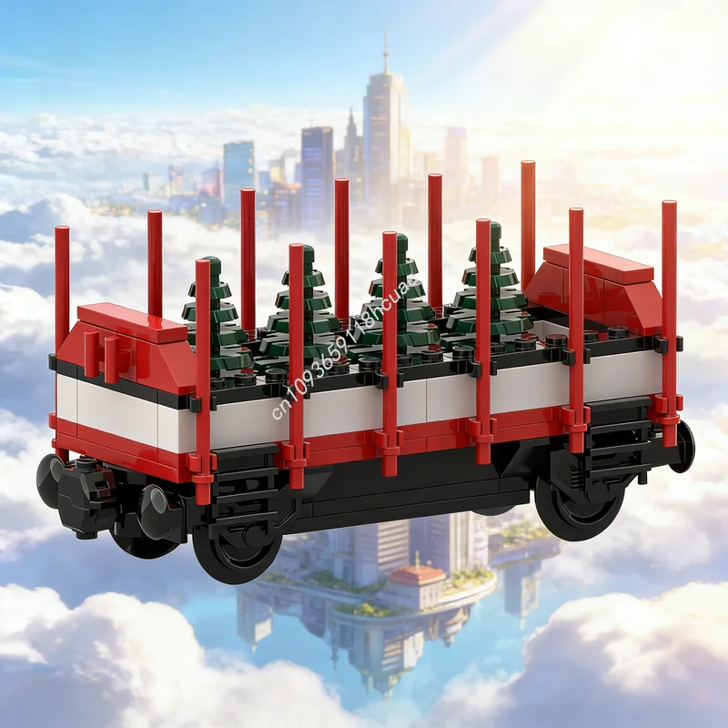 

104pcs MOC Holiday Train Tree Car Updated Seasonal Christmas Model Building Blocks Construction Christmas Gift Toys Brick