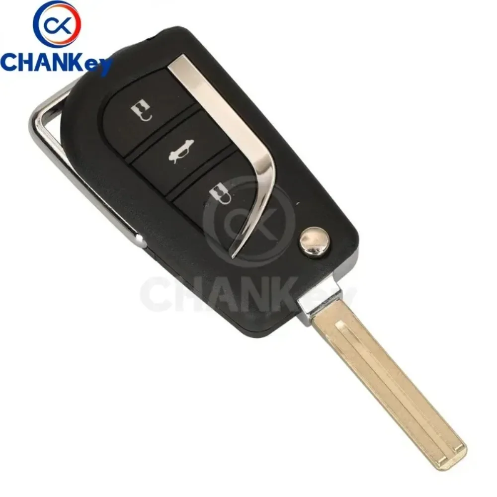 CHANKey 50171 Upgrade TOY48 Flip Remote Key ASK 433MHz 4D68 Chip For Lexus LX470 LS430 SC430 RX300/330/350/400 Modified Fob