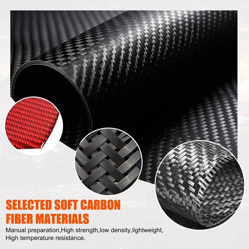 For Nissan Frontier 2024+ Soft Carbon Fiber Car Door Impact Pads Anti-Crash Stickers Interior Protection Accessories