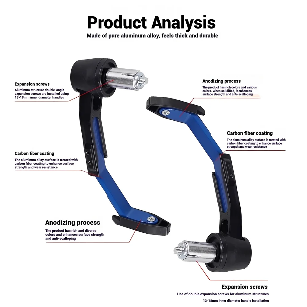 New Motorcycle Modification Accessories, Horn Windproof Handguard, Universal Rider Handle Protective Cover