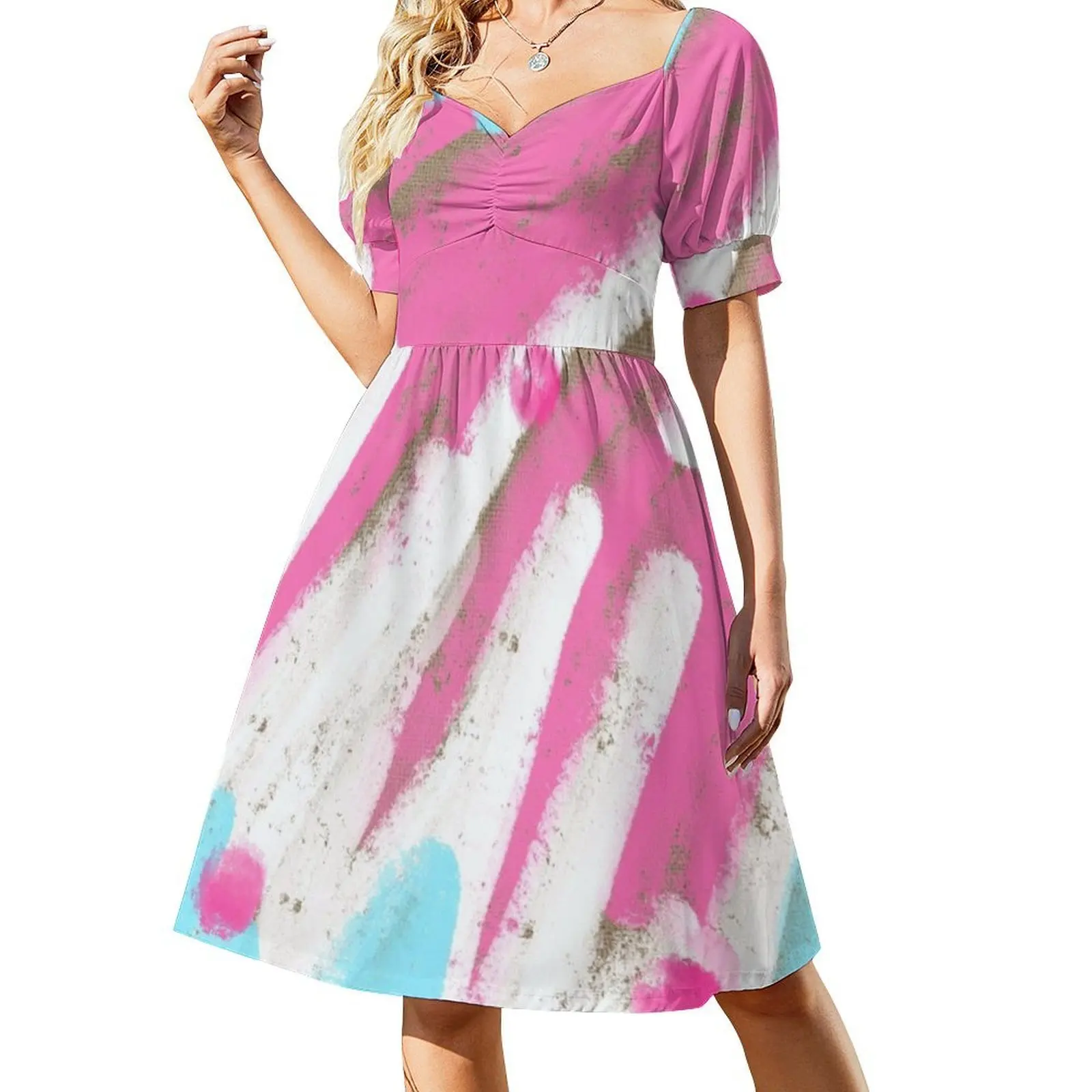 Robe Boho Chic rose et bleue, élégante, mode plage, robe de soirée de mariage, couleurs, détails de couleur, robe géométrique pour filles