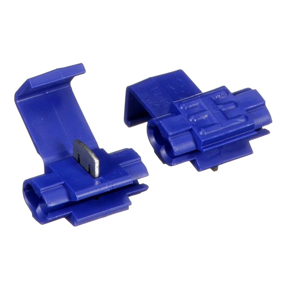 

Electrical IDC Connectors, Blue, 18-16 AWG for Solid/Stranded Wire, 14 AWG for Stranded Wire, Bulk Pack