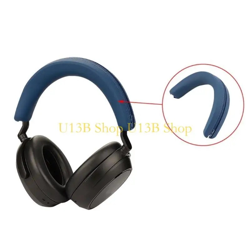 Protector cubierta cojín banda diadema reemplazo silicona suave U13B para auriculares auriculares 4