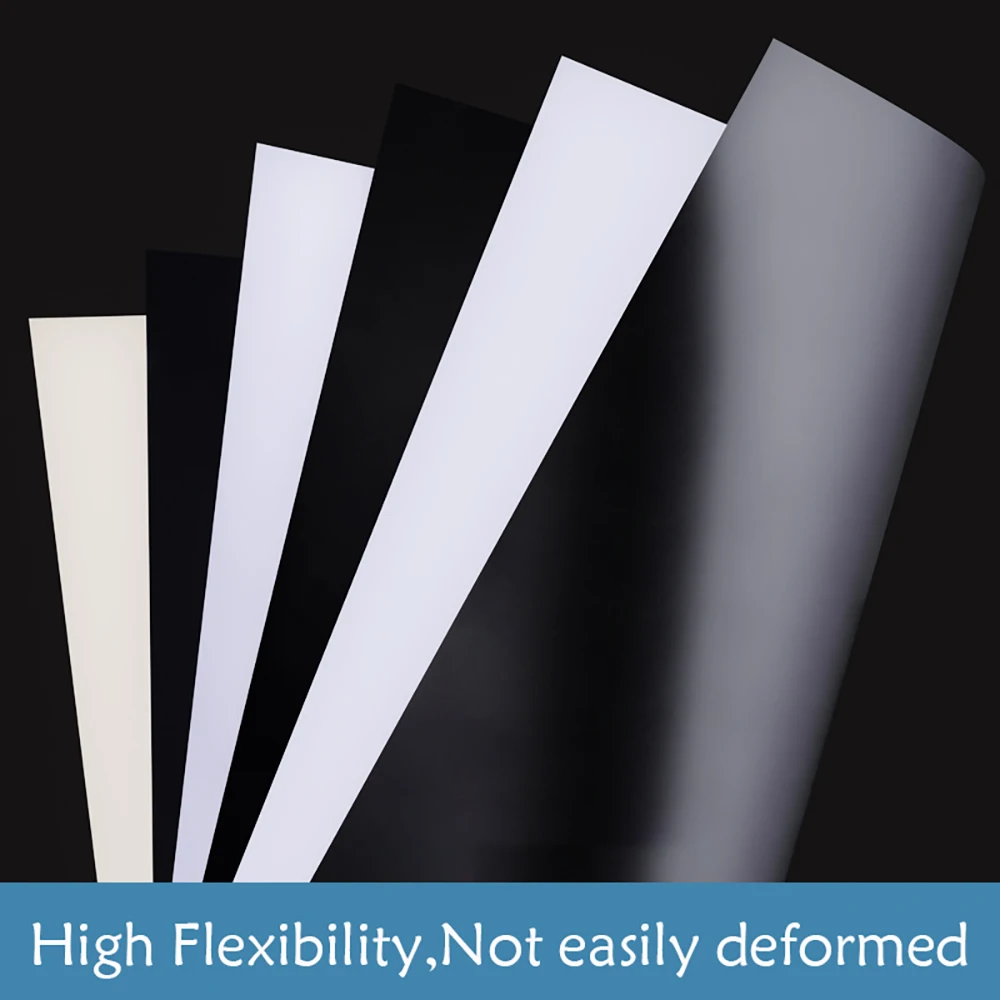 2-10 قطعة ورقة بلاستيكية PVC لوحة صلبة صلبة أبيض/أسود/بيج لوح بلاستيكي سميك 0.2-5 مللي متر لصنع نماذج ذاتية الصنع لوحة الحرف اليدوية #4