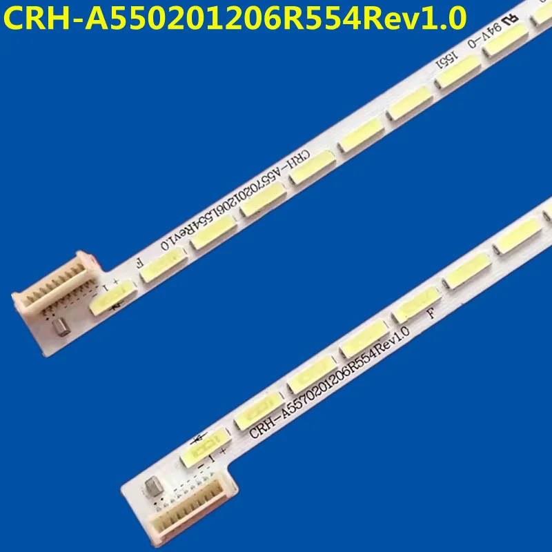 

5kit 607mm LED Backlight Strip 72lamps 1555-R5500300-01 7749-655000-L060 7749-655000-R060 For 55E710U 55E710S 55E690U REL550WY