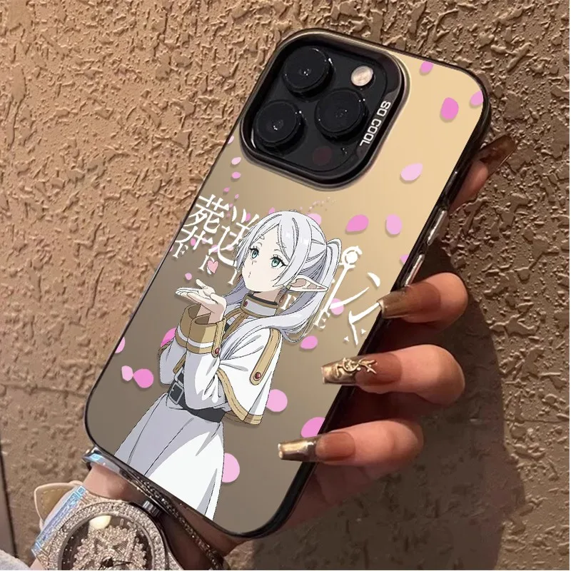 Funda de teléfono Frierens de cómics japoneses para iPhone 17 16e 16 15 14 13 12 11 mini Pro Max X XR XSMAX Air Plus, funda trasera mate anticaída