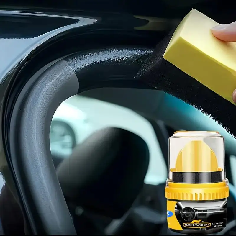 Automotive Leather & Rubber Care Agent Door & Window Stain Portable Nourishing Remover Sealant All-Purpose Balm J7H3