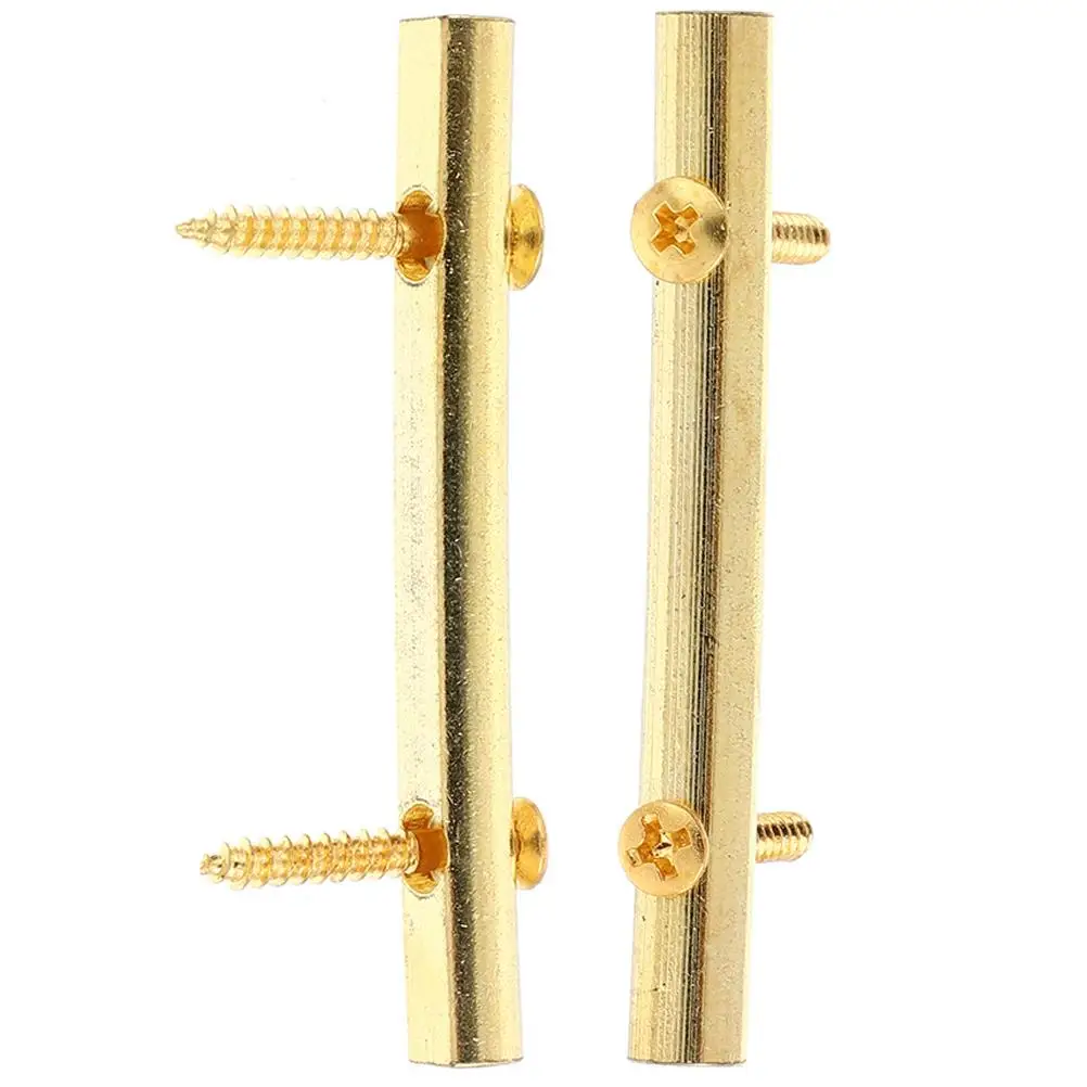 

2Pcs Electric Guitar String Stick Accessories 48mm Zinc Alloy Capo Parts Retainer Bar Musical Instrument Component