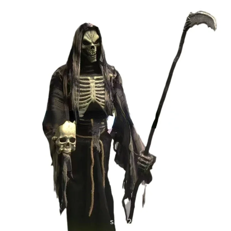 

Halloween werewolf electric ghost witch decoration sickle reaper infrared induction voice control