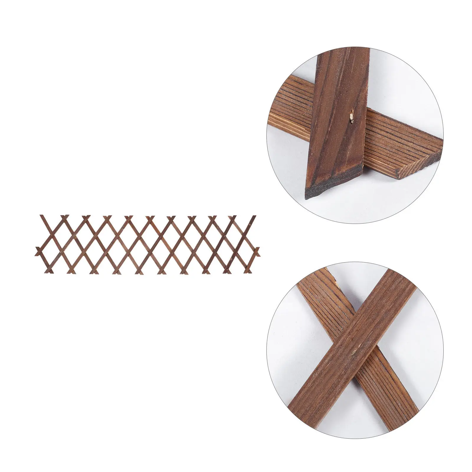 

Wooden Outdoor Fence Garden Decoration Panel High-Class Material Yard Partition Fence for Landscape Garden Scene Xmas Tree