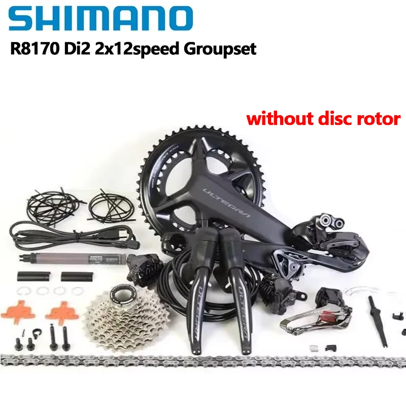 Shimano R8170 Di2 2x12s Groupset ULTEGRA R8100 Crankset 11-30T 11-34T Cassette FD RD R8150 Derailleur For Road Bike Groupset