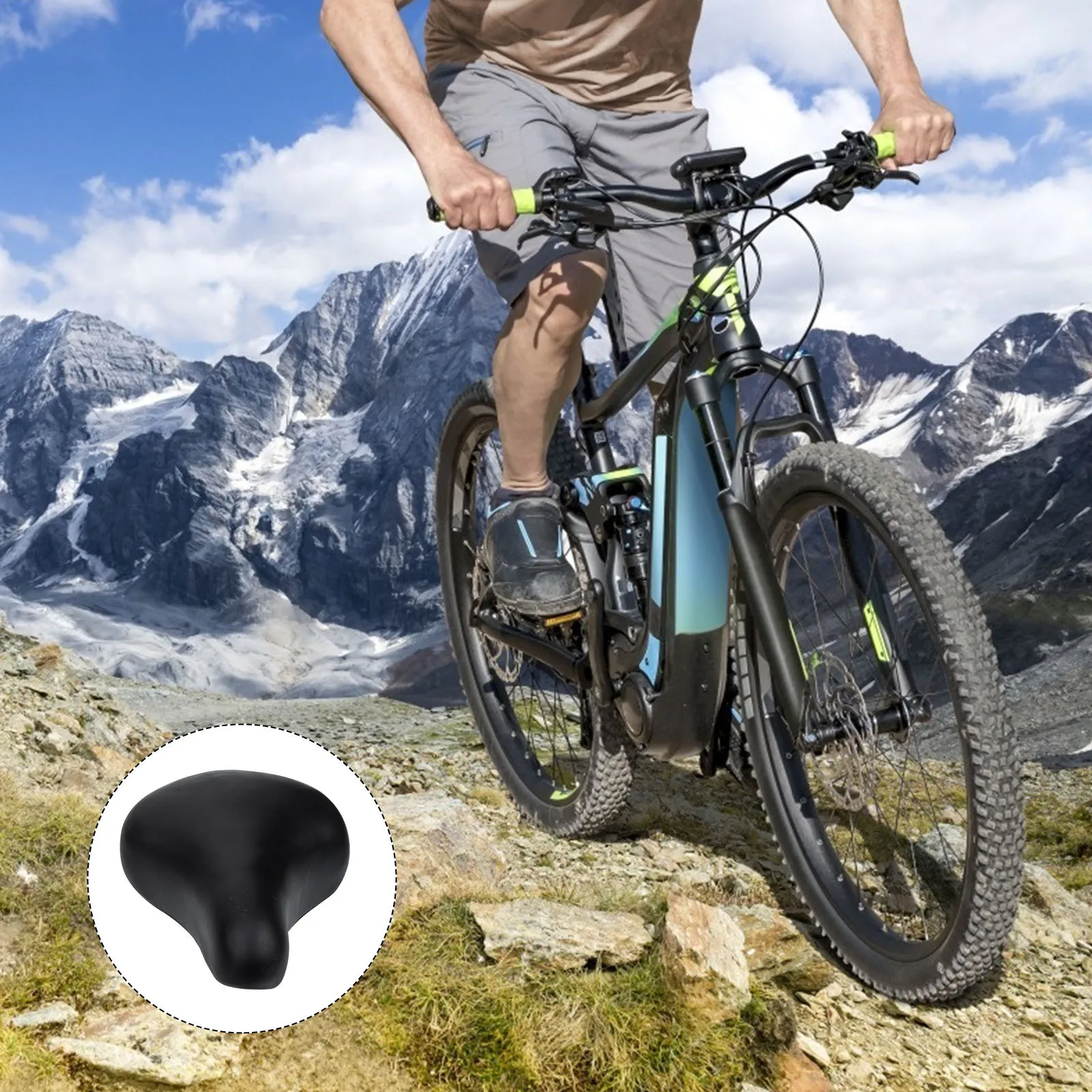 

Mountain Bike Saddle Comfortable Bike Seat Anti Vibration Design Durable Long Term Use Attractive Practical Riding Experience
