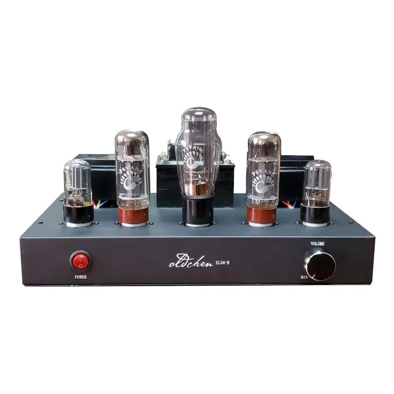 Oldchen EL34-B Röhrenverstärker Single Ended 20Hz-25kHz Hifi Amp 6H8C 5U4G Vakuumröhrenverstärker