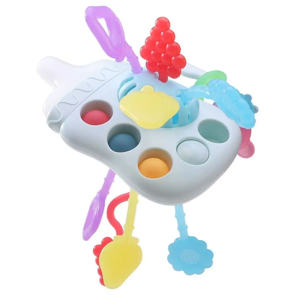 

Feeder Pull String Sensory Baby Toys Multifunctional Soft Manhattan Grab Ball Hand Ringing Bell Educational Baby Hand Ball Toys