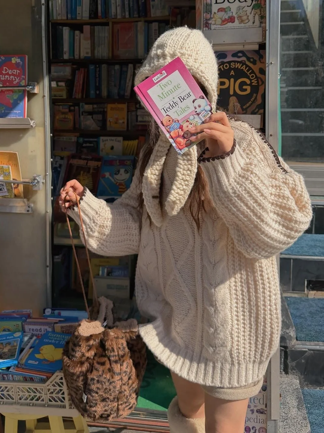 

Faionable Thiened Chic Women's Loose Knitted Sweater Mid-Length Winter New Sle Comfortable Lazy Sle Top for Autumn Wi...