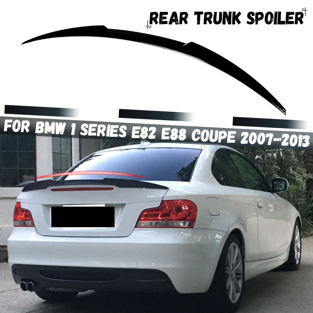 

For BMW 1 Series E82 E88 Coupe 118i 128i 135i 2007-2013 Rear Roof Spoiler Car Rear Trunk Boot Lip Spoiler Rear Tail Wing