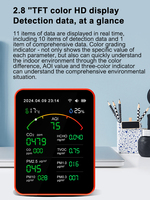 Tuya WiFi 15-in-1 Indoor Air Quality Monitor APP Control Portable AQI PM0.3 PM1.0 PM2.5 PM10 Tester Temperature Humidity Meter