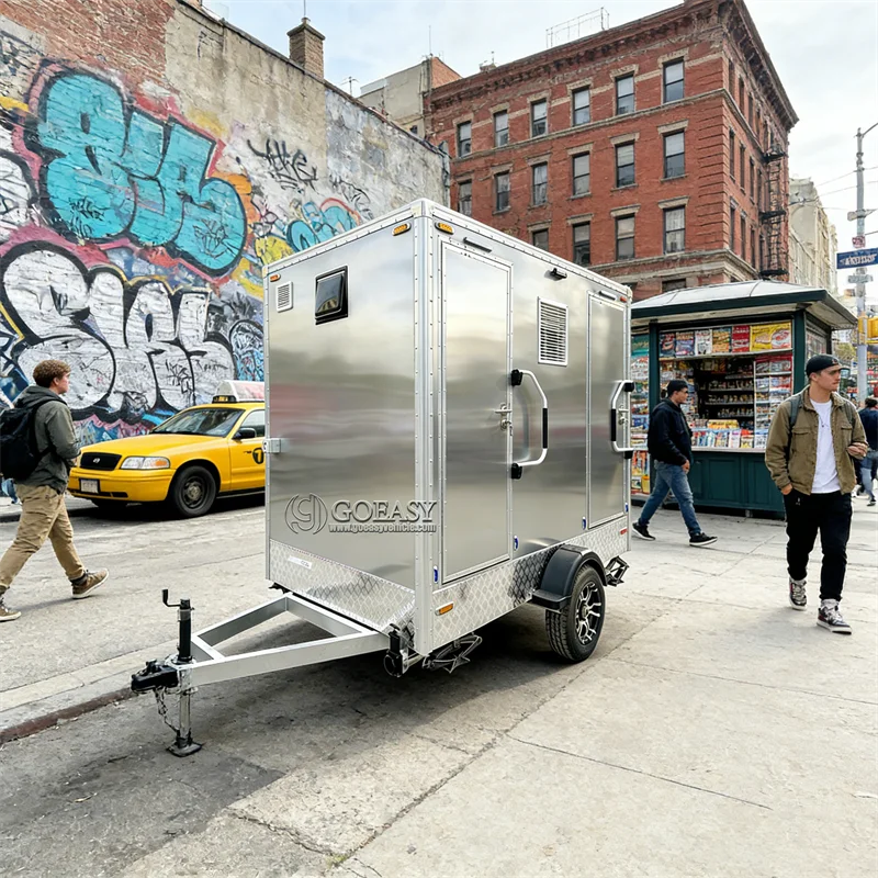 Factory Made Luxury Mobile Shower Trailer Customizable for Easy Outdoor Use