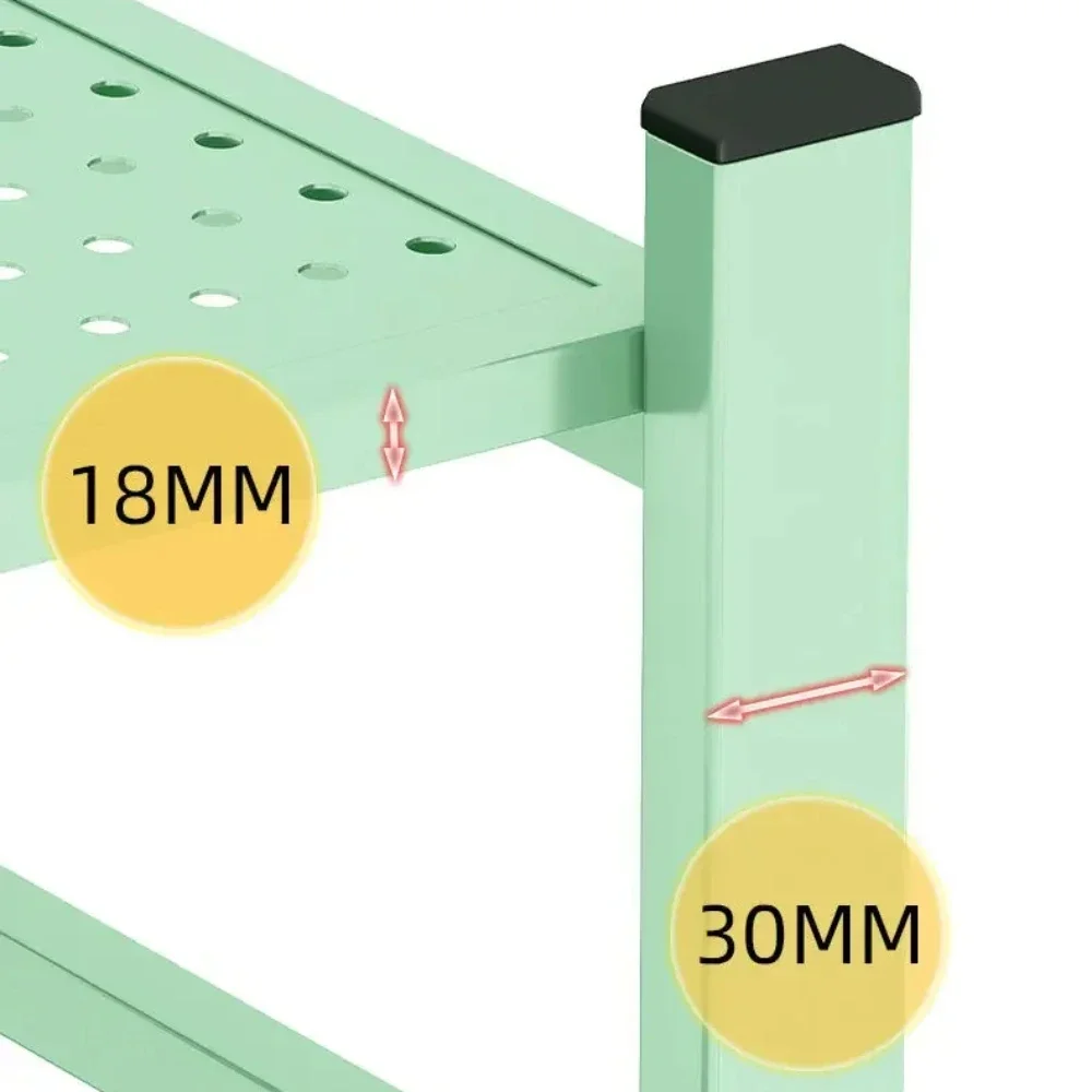 Pieghevole grande struttura in ferro stoccaggio multifunzionale mobile soggiorno multistrato scaffale in metallo grande telaio scaffali di stoccaggio