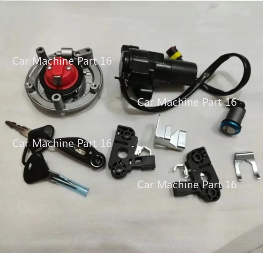 For Qjmotor SRK400  SRK 400 Motorcycle Set Lock Full Car Lock Key Electric Door Fuel Tank Cover Start Switch